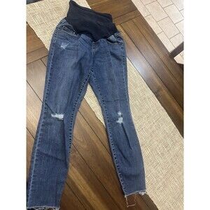 Jessica Simpson Maternity Jeans ~ Dark Blue Full Belly Panel ~ Size Medium